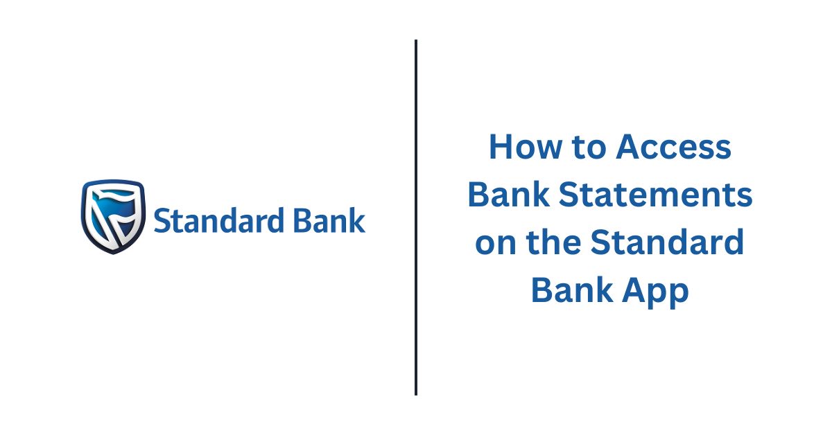 How to Access Bank Statements on the Standard Bank App