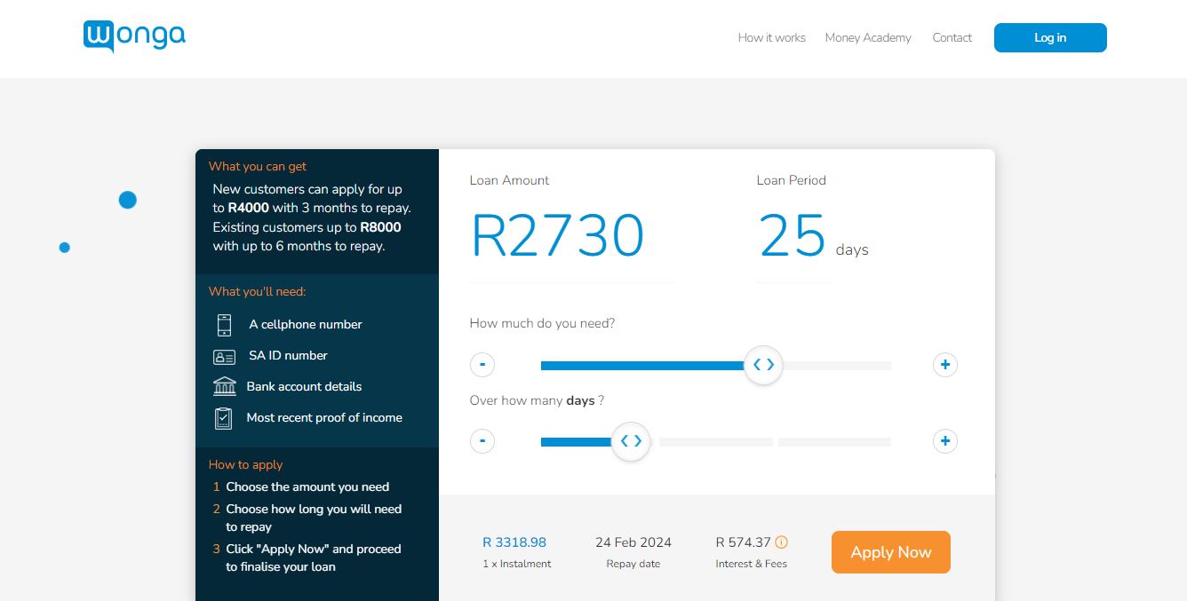 Wonga Short-term Loan