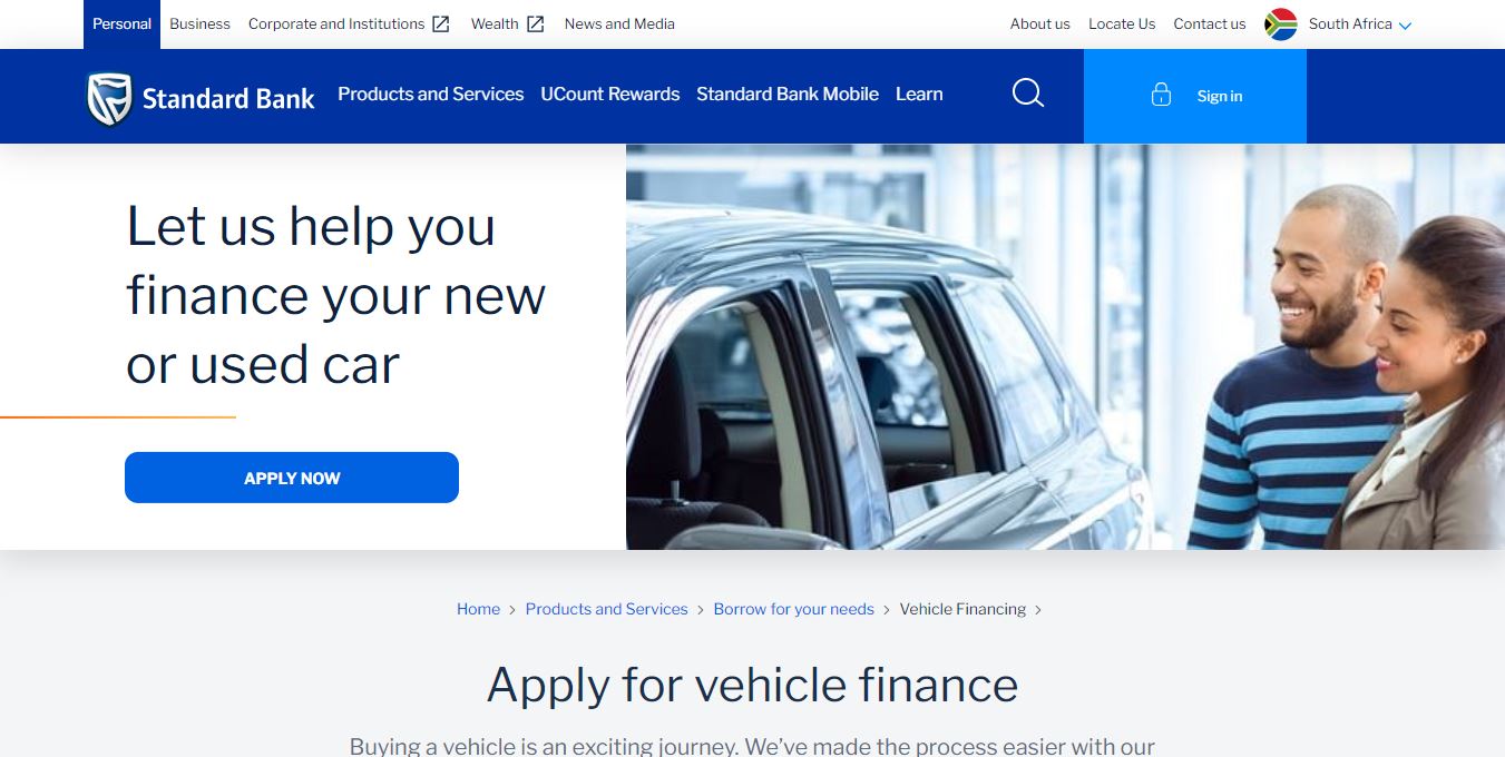 Standard Bank Vehicle Finance