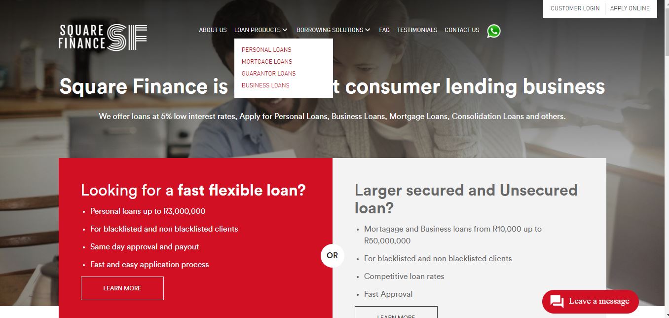 Square Finance Personal Loans