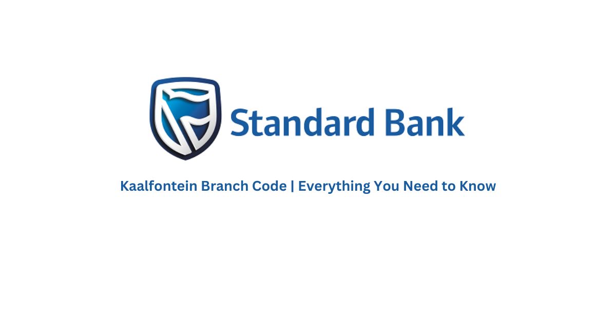 Standard Bank Kaalfontein Branch Code